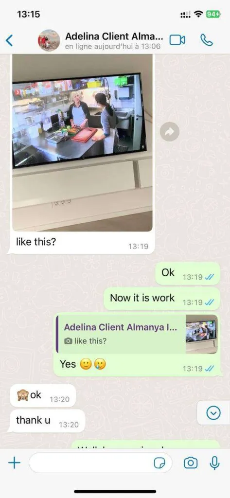 Gamma IPTV WhatsApp support screenshot 4