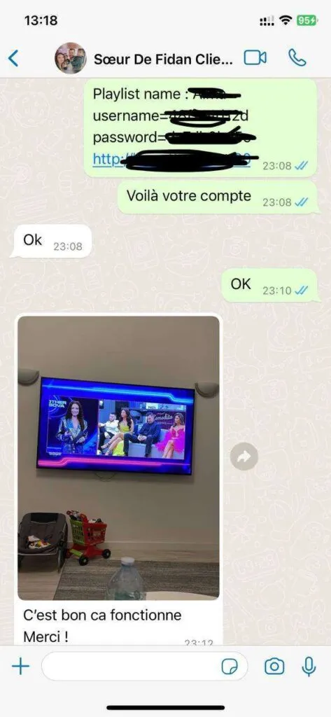 Gamma IPTV WhatsApp support screenshot 6